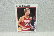 AUTOGRAPHED MATT BULLARD, HOUSTON ROCKETS, NBA PROPERTIES 1991 BASKETBALL CARD