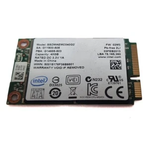 Intel SSDMAEMC40G2 40GB mSATA 3Gb/s SSD Solid State Drive - Picture 1 of 1
