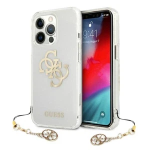 Funda de Impacto Original Guess Encantada 4G Logo Dorado iPhone 13 Pro - Transparente - Imagen 1 de 8