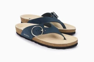 MEPHISTO NATALINA Navy Women's Comfort Sandals - Sz 37 EU 7 US - Picture 1 of 6