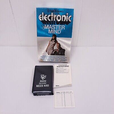 Vintage Invicta 1977 Electronic MASTERMIND Handheld Game Free shipping 