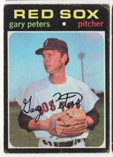 1971 Topps Gary Peters #225 Boston Red Sox