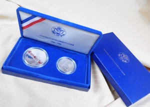 1986 US Liberty Commemorative Silver Coin Set - Picture 1 of 8