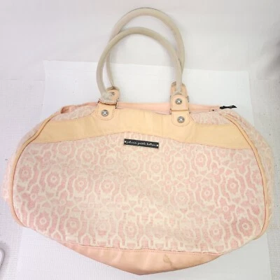 Petunia Pickle Bottom Diaper Bag Pink Oversized Shoppers Tote Baby Handbag - Image 1 of 4