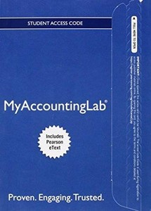 MyAccountingLab with Pearson eText -- Access Card -- for Intermediate Acc - GOOD