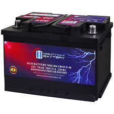 Mighty Max MM-H6 Group 48 12V 70AH 120RC 760CCA Battery Replaces Lexus RX500h 23
