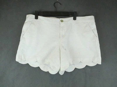 Pantalones Cortos Lilly Pulitzer Mujer 14 Vieira Dobladillo Seersucker Verano Bolsillos Preppy Foto 1 de 4