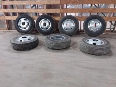 2024 FORD F-350 SUPER DUTY DUAL REAR WHEEL AXLE WHEEL AND TIRE PACKAGE - Image 1 of 4