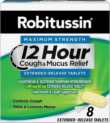 最大强度 12 小时咳嗽和粘液缓解、孕妇和咳嗽抑制剂 — 第 1/4 张图片