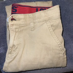 Levi’s 502 Regular Tapered Stretch Chino Pants Size 14 (27x 29) Tan New - Picture 1 of 4