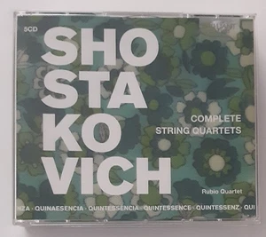 SHOSTAKOVICH Complete String Quartets RUBIO QUARTET 5CD BOXSET Scratch Free - Picture 1 of 5