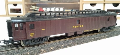HO JOUEF VOITURE FOURGON ALLEGE POSTALE SNCF NO LS MODELS - Photo 1/4