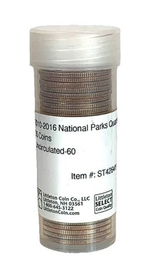 2010 - 2016 National Parks Quarter Set 35 Coins Uncirculated 25c Denver & Phila. - Image 1 of 4