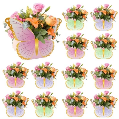 12 центральных элементов бабочки для украшения стола вечеринки душа ребенка рождения... - Изображение 1 из 4