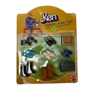 Vintage 1978 Mattel Ken Fashion Add-Ons Shoes & Cases Set NRFB Barbie Accessory - Picture 1 of 7