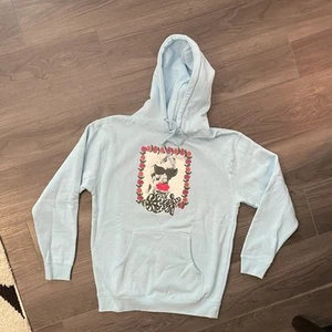 Obey Light Blue Hoodie Sweatshirt Size M NWOT - Picture 1 of 3