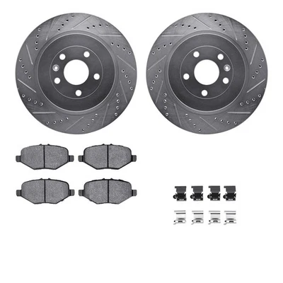 For Ford Police Interceptor Utility 13-19 Brake Kit Drilled & Slotted Rear Brake Foto 1 de 2