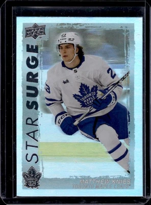 2023-24 Upper Deck Matthew Knies Star Surge Rookie RC #SS-15 Maple Leafs - Image 1 of 2
