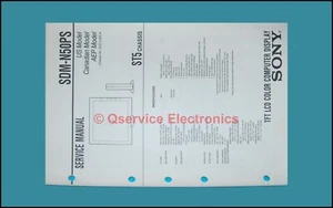 Sony SDM-N50PS LCD Monitor Original Service Manual mit kompletten Diagrammen - Bild 1 von 1