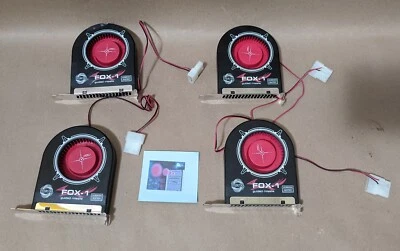 4-pack: Evercool Fox-1 SB-F1 High Airflow PCI Slot PC Cooling System Fan Blowers - Image 1 of 4