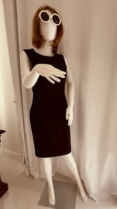Neu mit Etikett Calvin Klein elegantes schwarzes Stretchkleid Größe 6 - Bild 1 von 15