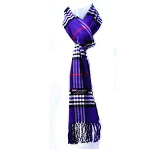 Winter Checked Plaid Wool 100% Cashmere Scotland Made Stripe Solid Scarf Scarves - Picture 1 of 184