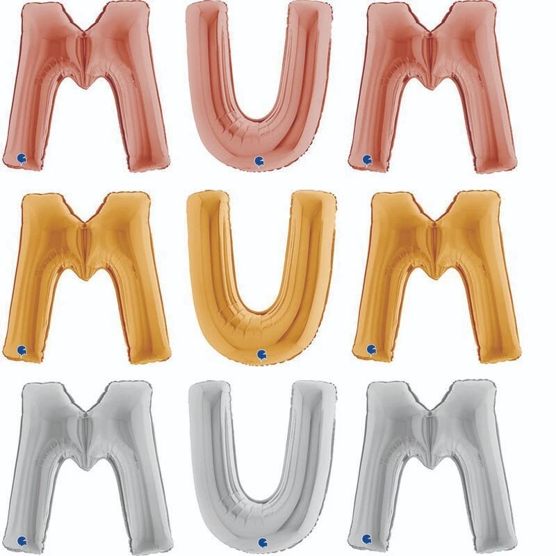 x1, 40" LETTERS, MUM, mothers day, FOIL BALLOON SET - Image 1 of 1