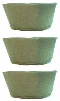 Smart Pot NoCoco Liner Fabric Hanging Basket Liner 3 Pack (16 inch Forest Green) - Image 1 of 2