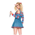 Ghost Doll Cosplay Chucky Costumes Women Outfit Adult Girls Fancy Dress Clown 