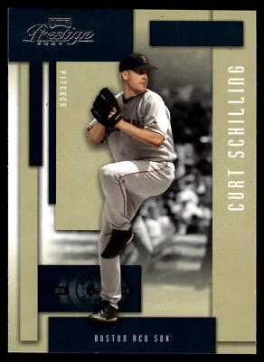 2004 Playoff Prestige Curt Schilling #9 Boston Red Sox Baseball Card - Image 1 of 2