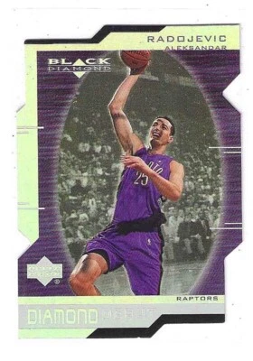 1999-00 BLACK DIAMOND ALEKSANDAR RADOJEVIC DIAMOND CUT RC #102 TORONTO RAPTORS - Image 1 of 2