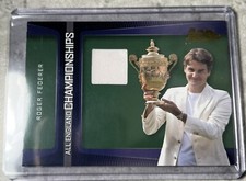 Roger Federer Ace Authetic Wimbeldon Jersey Card Patch