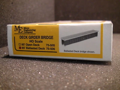 Micro- Engineering #75-506 HO SCALE DECK GIRDER BRIDGE 85' BALLASTED DECK - Image 1 of 4