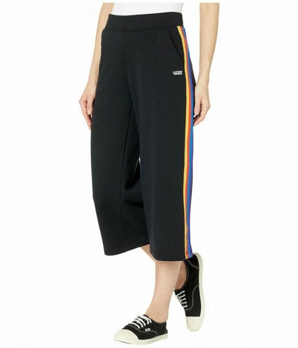 Vans Joggers Donna Rainee Nero Multi Cropped (VN0A3Z7FBLK) Taglia XS Nuovo con etichette