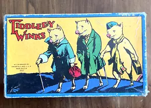 Very Rare Antique Milton Bradley Tiddledy Winks Game; Early 20th c. - Picture 1 of 24