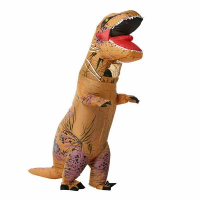 T-Rex Blow Inflatable Dinosaur Costume Adult Jurassic World Park T rex Halloween - image 1 of 4