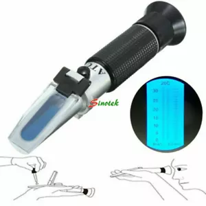 New Brix Wort Specific Gravity Refractometer 0~32% Fruit Beer Wine Sugar Test US - Picture 1 of 8