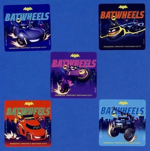 15 Batwheels Large Stickers - Party Favors - Rewards - Batman - Picture 1 of 1
