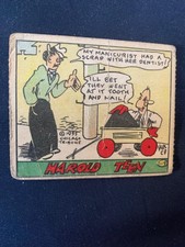 1935 R27 Cartoon Comic Strip Card #119 Harold Teen Manicurist in Good Condition