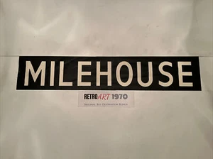 Plymouth Devon 1970’s Bus Blind 36” Gift - Milehouse Mile House - Picture 1 of 12