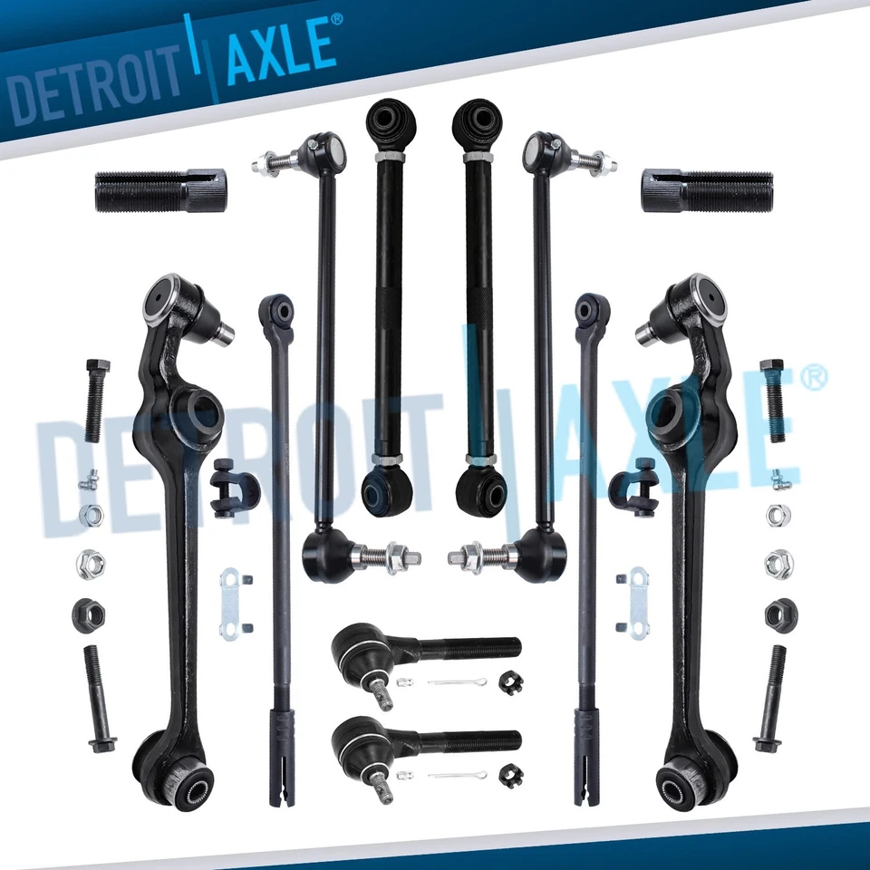 12pc Lower Control Arm Tierod for 99-04 Chrysler 300M Concorde Dodge Intrepid - Image 1 of 4