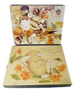 MISSING 1 Piece Each -- 2 Springbok 500 pc Puzzles SEA TREASURES / GIGGLES - Picture 1 of 13