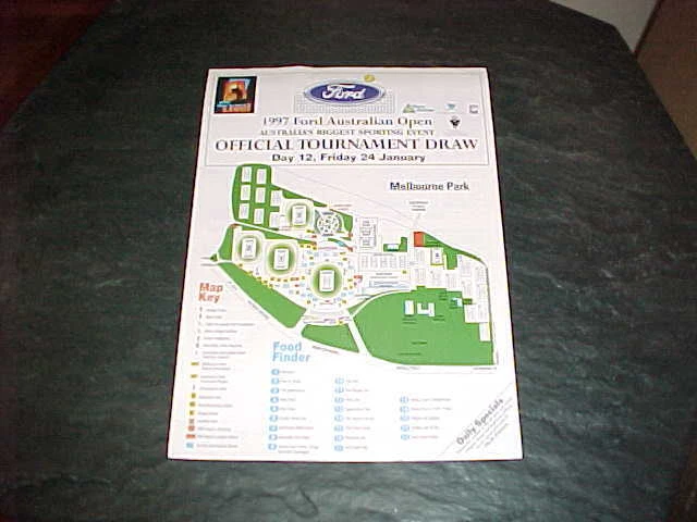 1997 Australian Open Tennis Tournament Draw Hingis Pete Sampras Winners Day 12 - Image 1 of 1
