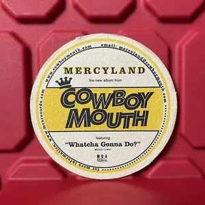 Cowboy Mouth Mercyland Álbum Promocional Lanzamiento Drink Coaster De Colección 1998 - Imagen 1 de 2