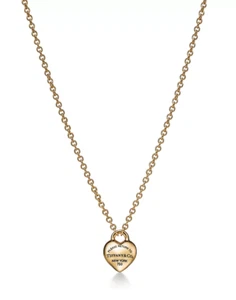 Return to TIFFANY Full Heart Pendant in Yellow Gold. NEW & AUTHENTIC - Picture 1 of 15