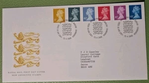  GB-2000 - "Machin Definitives" Ersttagsbrief - 6 Werte bis 65p - Edinburgh SHS  - Bild 1 von 1