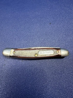 Schrade Old Timer Three Blade Pocket Knife Ulster USA (Well Worn) - Image 1 of 4
