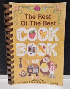Vintage "The Rest Of The Best" School Teacher/Mom Spiral Cookbook - Picture 1 of 3