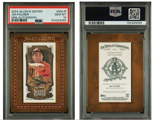 2024 TOPPS ALLEN & GINTER MINI BASEBALL AUTO JIM PALMER ORIOLES PSA 10 POP 1 - Bild 1 von 1