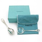 Tiffany & Co. Sterling Elsa Peretti Magnifying Glass Spoon Lot of 2 #S5495-3